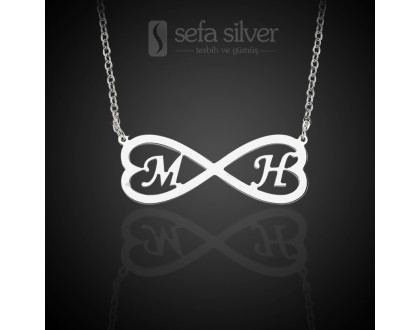 Kişiye Özel Harfli Sonsuzluk Kolyesi