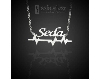 Kişiye Özel İsimli Kalp Atışı Kolye Kişiye Özel İsimli Kalp Atışı Kolye