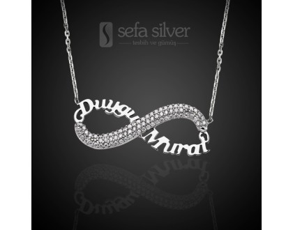 925 Ayar Zirkon Taşlı Sonsuzluk Kolye 925 Ayar Zirkon Taşlı Sonsuzluk Kolye