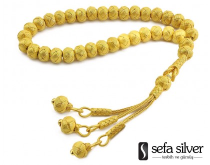 14 Ayar Altın Kazaz Tesbih