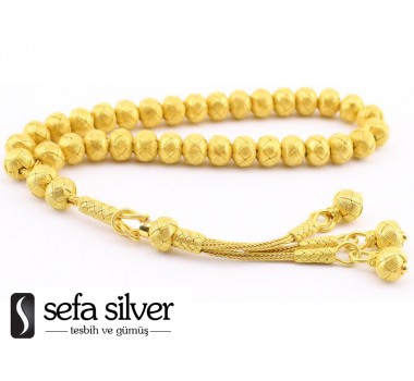 22 Ayar Kazaz Örme Altın Tesbih