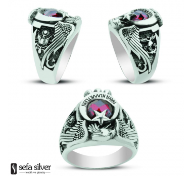 Hava Kuvvetleri Kartal Başlı Gümüş Yüzük Hava Kuvvetleri Kartal Başlı Gümüş Yüzük