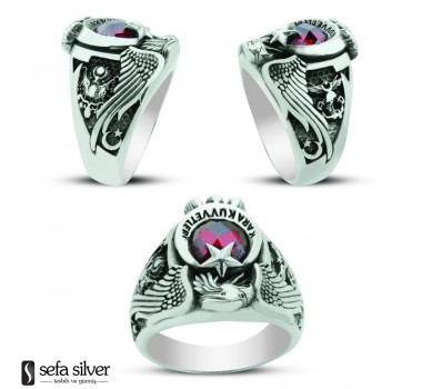 Kara Kuvvetleri Kartal Başlı Jandarma Gümüş Yüzük Kara Kuvvetleri Kartal Başlı Jandarma Gümüş Yüzük