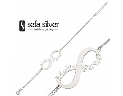 Sonsuzluk İsimli Gümüş Bileklik