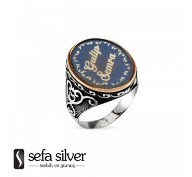 Kişiye Özel İsimli Gümüş Yüzük