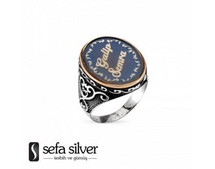 Kişiye Özel İsimli Gümüş Yüzük