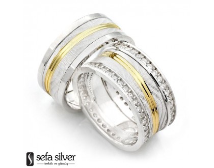 Altın Tasarımı Özel Çift Alyans Altın Tasarımı Özel Çift Alyans