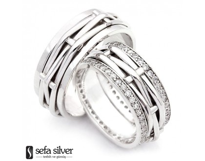 El Yapımı Özel Çift Alyans