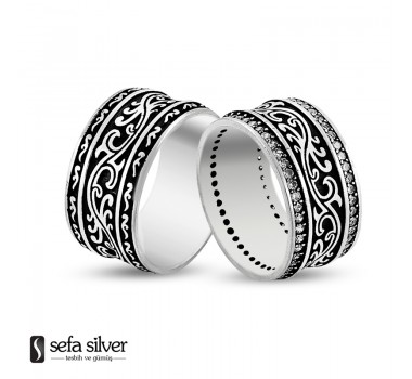 Özel Tasarım Gümüş Alyans Özel Tasarım Gümüş Alyans