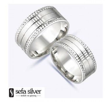 Sade Tasarım Gümüş Alyans Sade Tasarım Gümüş Alyans