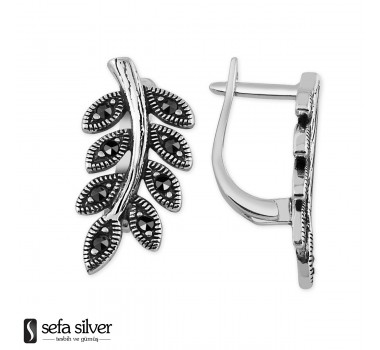 925 Ayar Gümüş Yaprak Modeli Gümüş Küpe 925 Ayar Gümüş Yaprak Modeli Gümüş Küpe