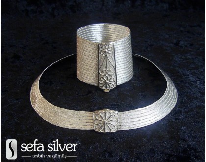 Bileklik Gerdanlık Hasır Set