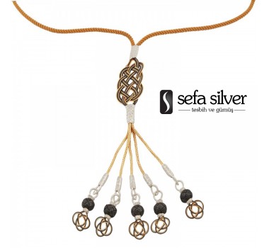 Kazaziye El Örmesi Bayan Gümüş Kolye