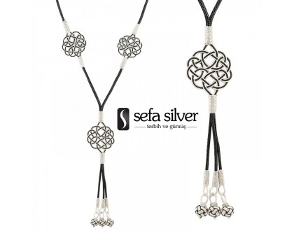Trabzon El Örmesi Gümüş Kazaziye Kolye