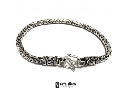 El Yapımı Gümüş Bileklik