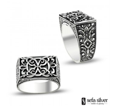 El Yapımı Taşsız Gümüş Erkek Yüzüğü El Yapımı Taşsız Gümüş Erkek Yüzüğü