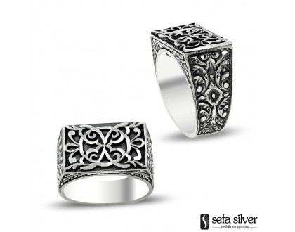 El Yapımı Taşsız Gümüş Erkek Yüzüğü El Yapımı Taşsız Gümüş Erkek Yüzüğü