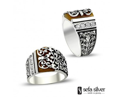 El Yapımı Özel Çalışma Gümüş Yüzük