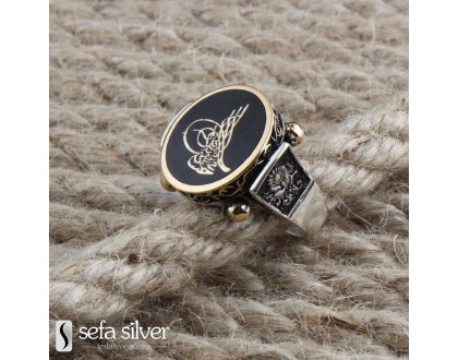 Tuğralı Gümüş Yüzük Tuğralı Gümüş Yüzük