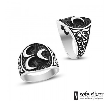 Üç Hilal Gümüş Yüzük Üç Hilal Gümüş Yüzük