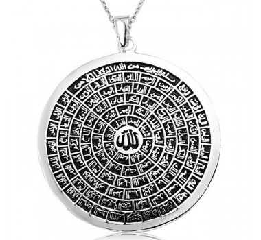 Büyük Boy Esmaül Hüsna Allah'ın 99 İsmi Gümüş Kolyesi Büyük Boy Esmaül Hüsna Allah'ın 99 İsmi Gümüş Kolyesi