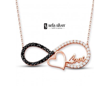 Love Yazılı Gümüş Kolye