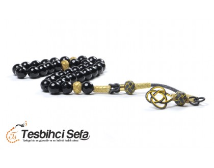 Trabzon Kazaz Özel Püsküllü Onix Taşı Tesbih