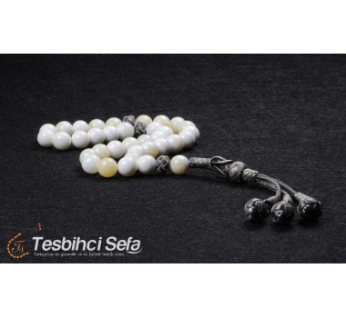 Üçlü Kazaz Özel Püsküllü Sedef Tesbih
