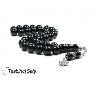 Kalın Taneli Mini Oltu Tesbih Kalın Taneli Mini Oltu Tesbih