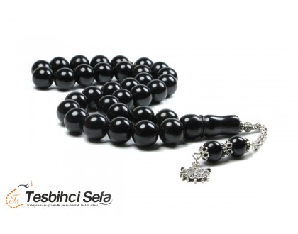 Kalın Taneli Mini Oltu Tesbih